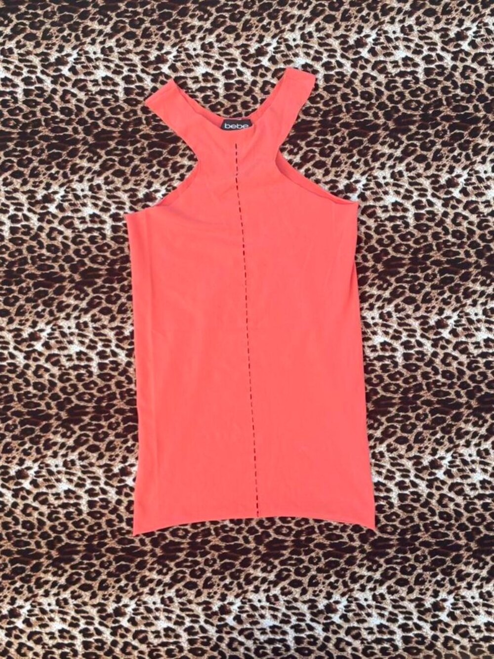 Vintage Bebe cutout orange top